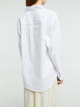 Dunst - Unisex Classic Oversized Shirt in White Stripe