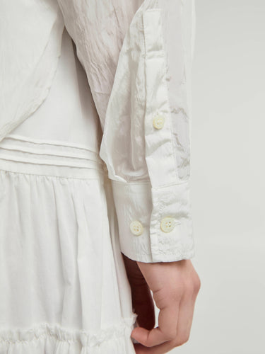 Dunst - Silky Belted Blouse in White