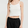 Dunst - Pointelle Sleeveless Top in White