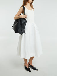 Dunst - Jersey Mixed Long Dress in White