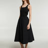 Dunst - Jersey Mixed Long Dress in Black