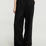 Dunst - Linen Cotton Banded Pants in Black