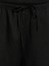 Dunst - Linen Cotton Banded Pants in Black