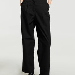 Dunst - Double Pleated Pants in Black