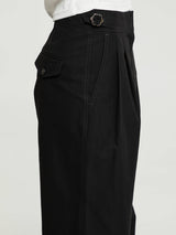 Dunst - Double Pleated Pants in Black