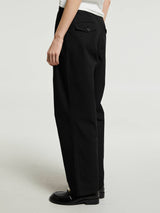 Dunst - Double Pleated Pants in Black