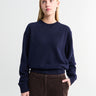 Dunst - Unisex Cashmere Crewneck Sweater in Deep Navy