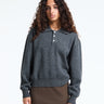 Dunst - Unisex Cashmere Collared Sweater in Charcoal Grey