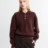 Dunst - Unisex Cashmere Collared Sweater in Brown