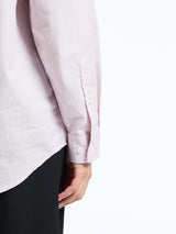 Dunst - Unisex Informal Shirt in Soft Pink Stripe