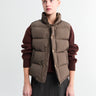 Dunst - Unisex Goose Down Vest in Dark Brown