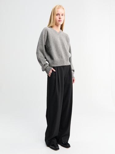 Dunst - Double Pleated Slacks in Black