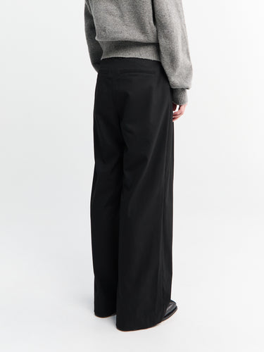 Dunst - Double Pleated Slacks in Black