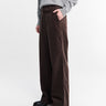 Dunst - Semi-Wide Corduroy Slacks in Brown