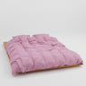Tekla - Percale Duvet Cover in Mallow Pink Stripes