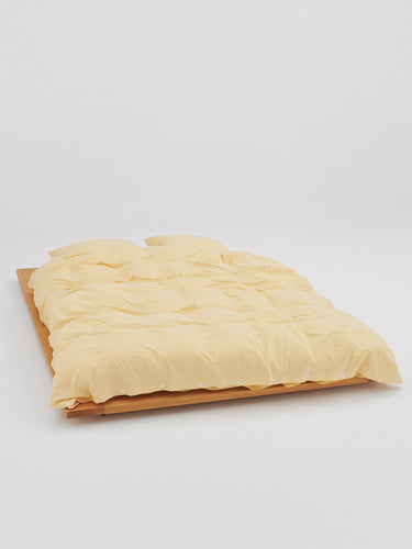 Tekla - Percale Duvet Cover in Shaded Yellow