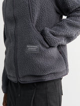 Pas Normal Studios - Off-Race Pile Fleece Jacket in Steel