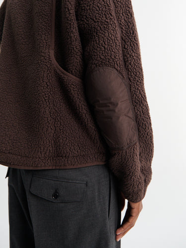 Pas Normal Studios - Off-Race Pile Fleece Jacket in Light Brown