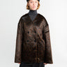 The Frankie Shop - Valentina Faux Fur Leopard Jacket in Brown