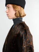 The Frankie Shop - Valentina Faux Fur Leopard Jacket in Brown