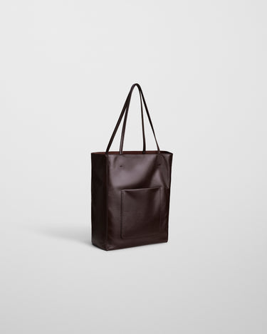 Phoebe Philo - Paper Tote in Chocolate Brown