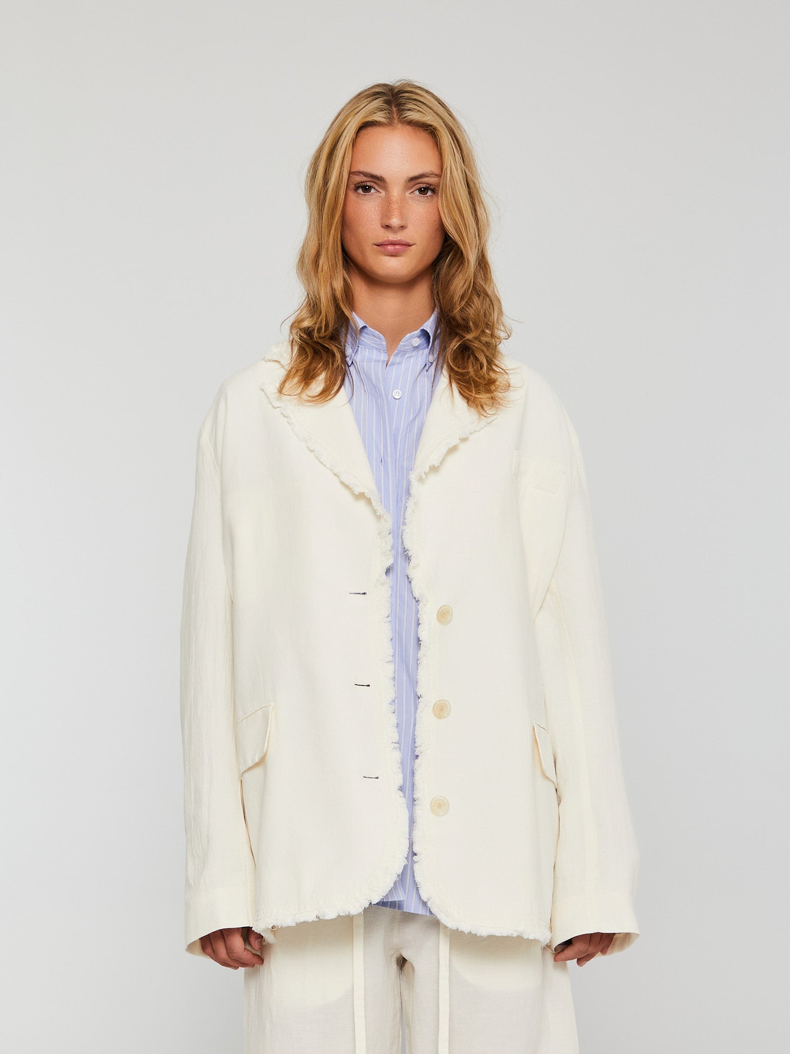 Acne Studios - Single-breasted Suit Jacket in Warm White