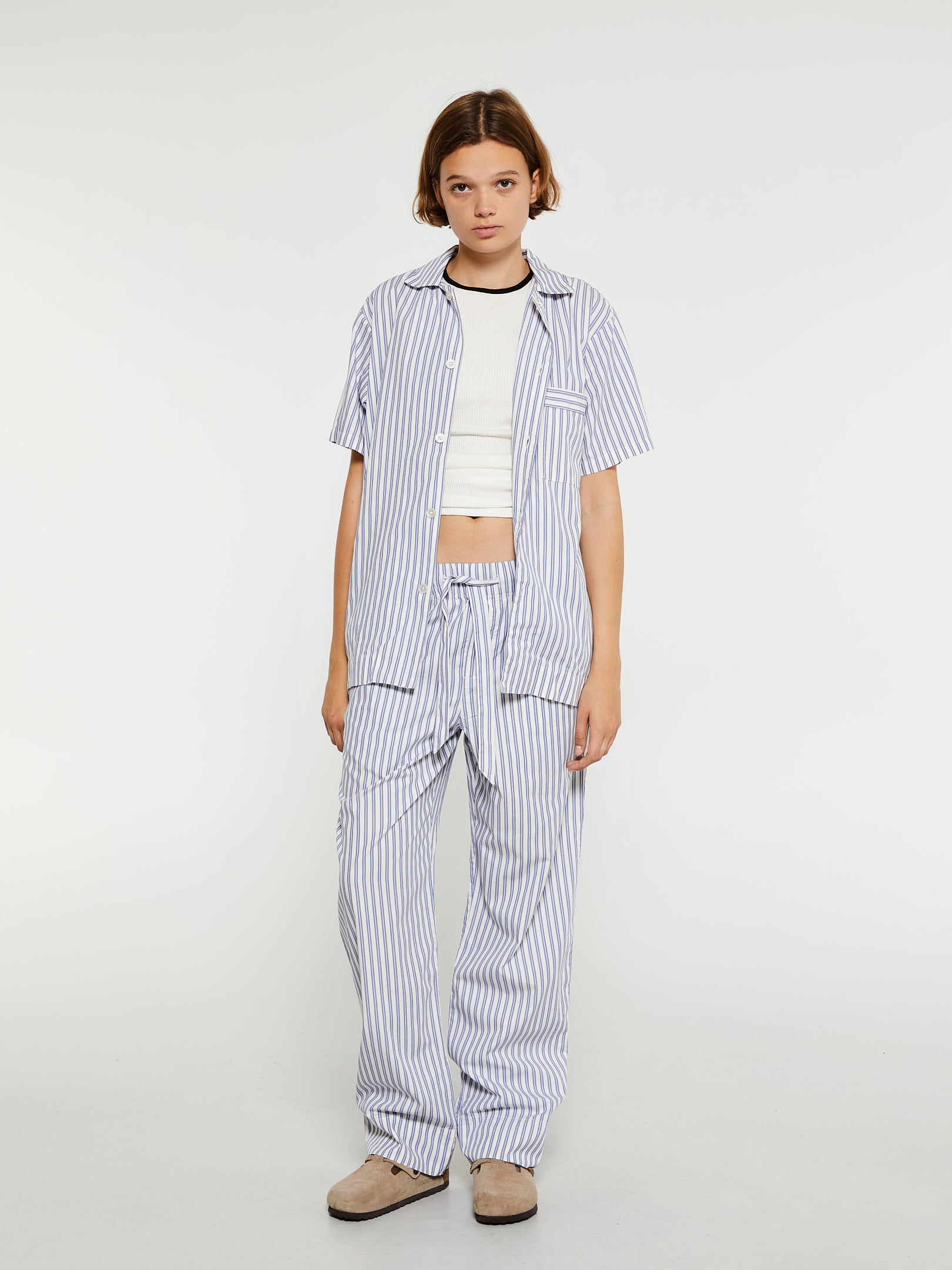 Poplin Pyjamas Bukser i Skagen Stripes