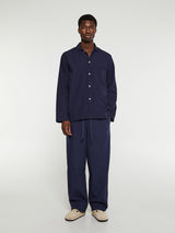 Tekla - Poplin Pyjamas Pants in True Navy