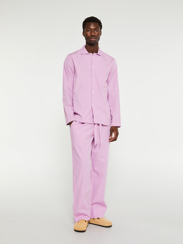 Tekla - Poplin Pyjamas Pants in Purple Pink