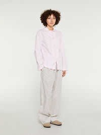 Tekla - Poplin Pyjamas Shirt in Soft Pink
