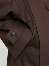 AF Agger - Water Resistant Coat in Dark Brown