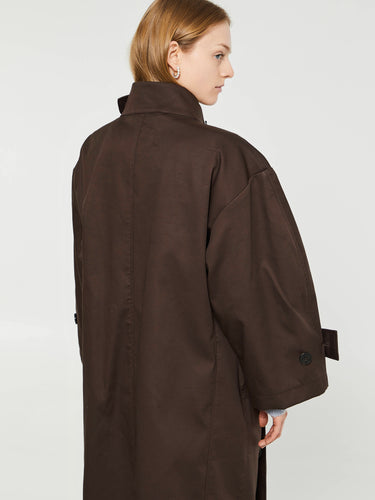 AF Agger - Water Resistant Coat in Dark Brown