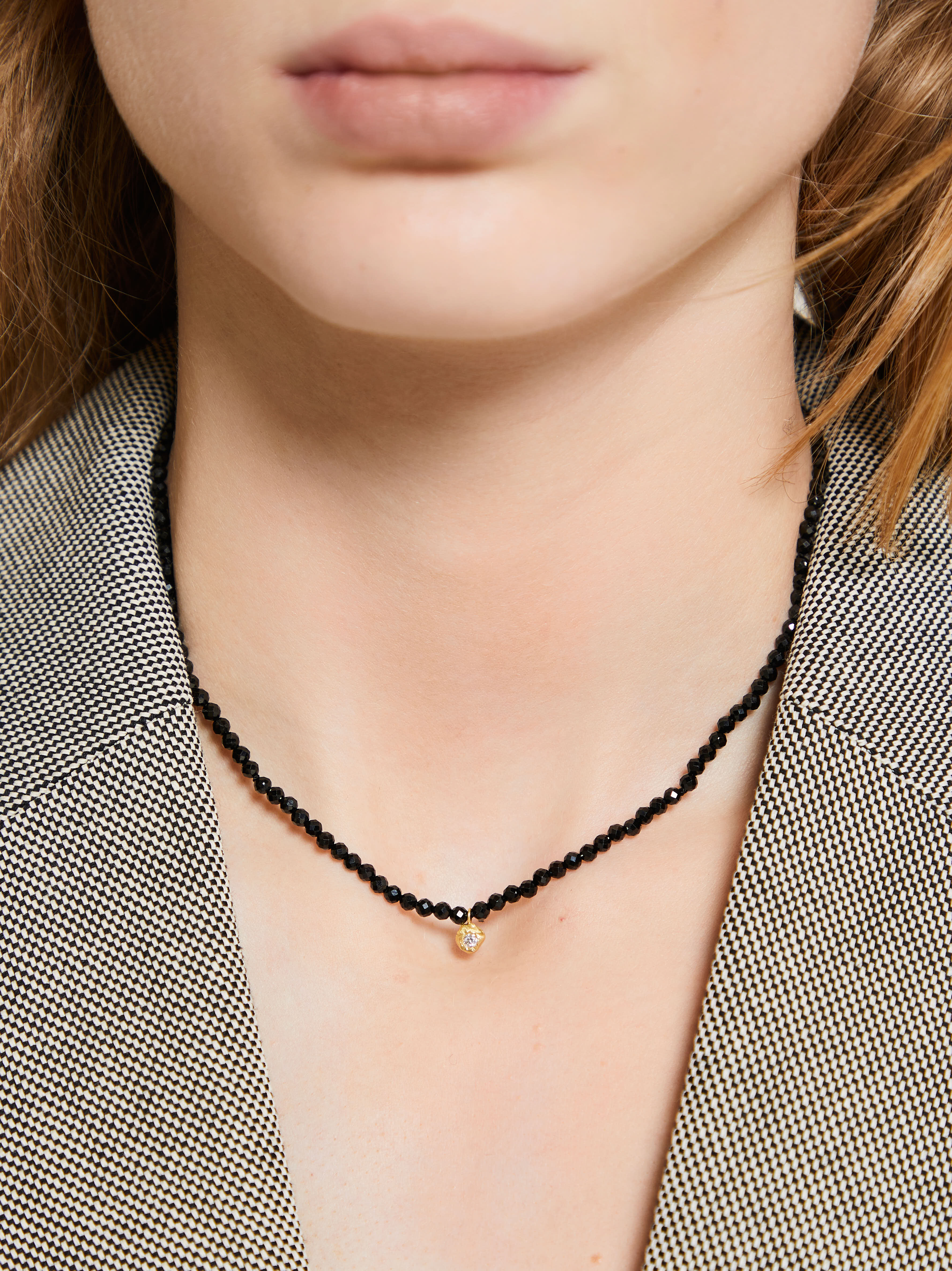 Black Orchid Lucinda One Necklace in 18K Yellow Gold