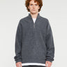 Enkel Studio - Esmakoto LS T-Neck Half Zipper Knit M in Stone Beach Grey