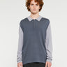 Enkel Studio - Esquince LS Shirt Knit M in Stone Beach Grey