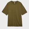 Enkel - Esleaf SS T-shirt Organic M in Dark Moss Green