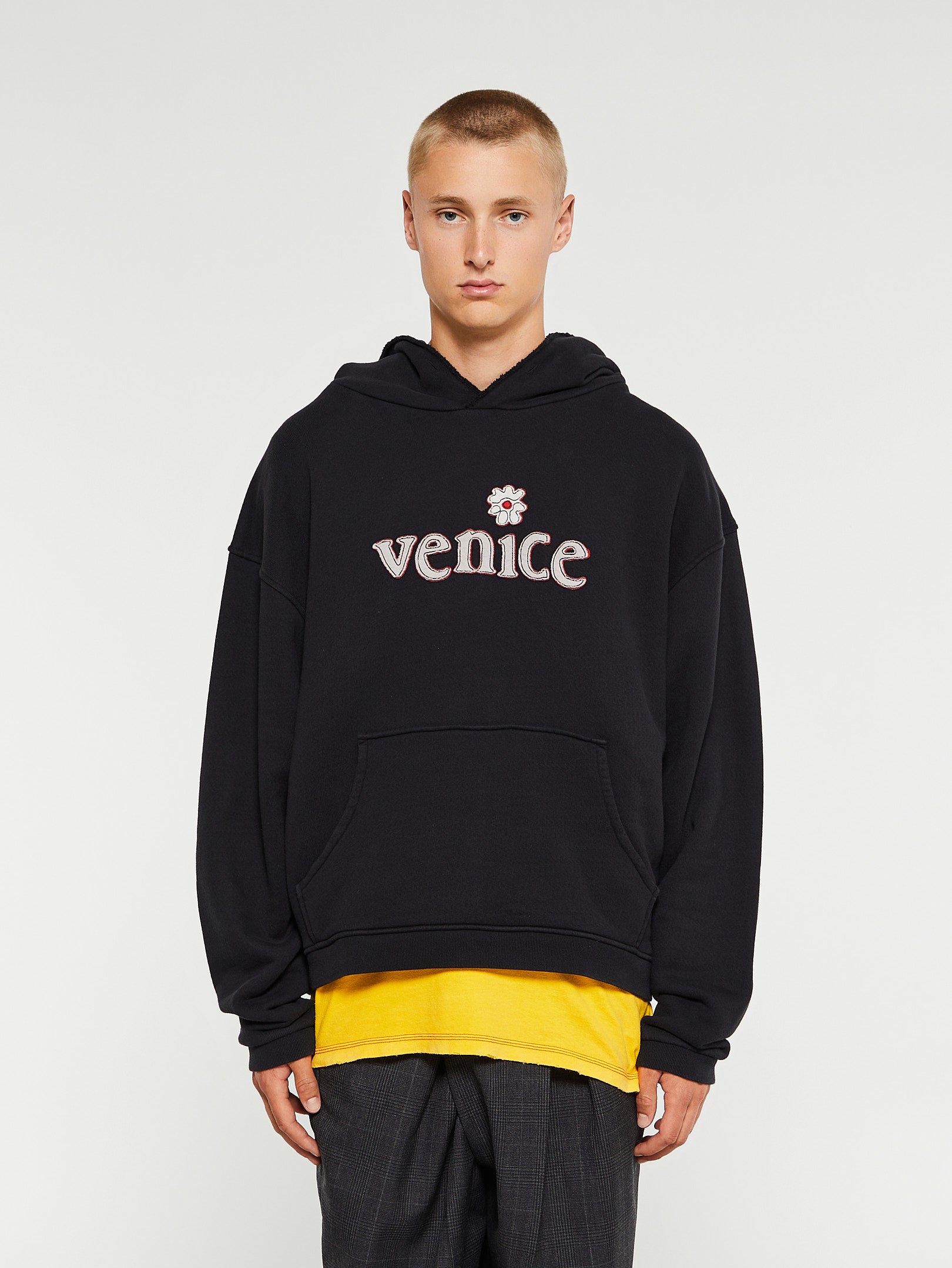 ERL - Venice Patch Hoodie in Black