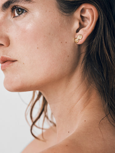 Trine Tuxen - Eternity Stud in 14K Gold Plated