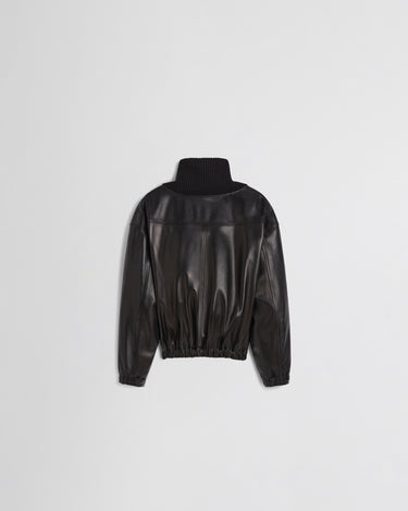 Phoebe Philo - Rib Neck Jacket in Black