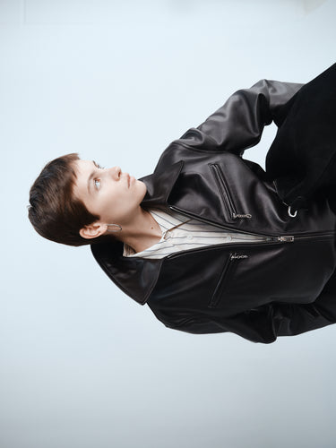 Lemaire - Boxy Leather Blouson in Moka