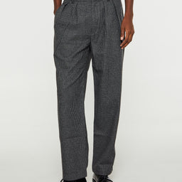 Fucking Awesome - Baggy Pleated Wool Trousers in Shadow