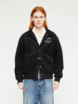 Fucking Awesome - Korea Bar Varsity Jacket in Black