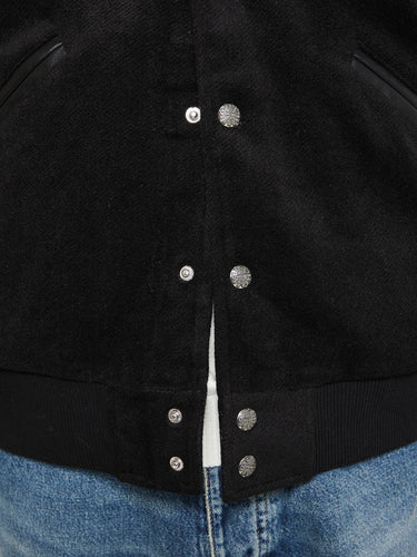 Fucking Awesome - Korea Bar Varsity Jacket in Black