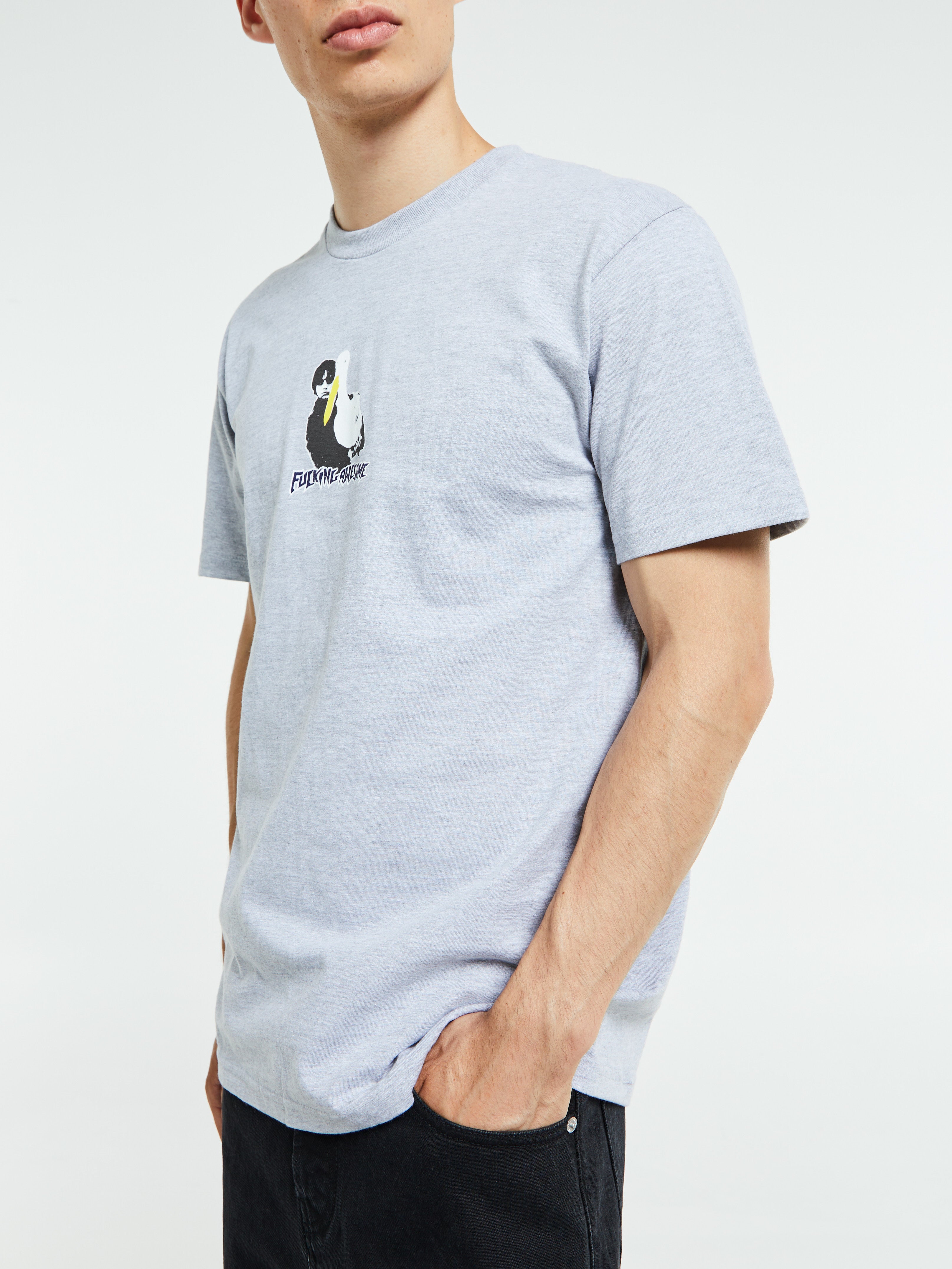 Fucking Awesome - High Lonesome II T-Shirts in Heather Grey