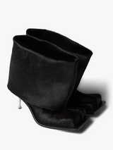 Fidan Novruzova - Iman Boots in Black Pony-Effect