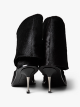 Fidan Novruzova - Iman Boots in Black Pony-Effect