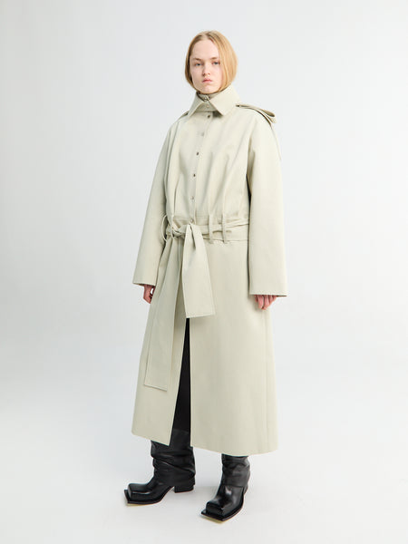 Fidan Novruzova - Amy Trench Coat in Light Beige – Stoy