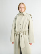 Fidan Novruzova - Amy Trench Coat in Light Beige