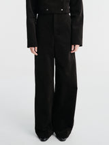 Fidan Novruzova - Shea Trousers in Black Corduroy