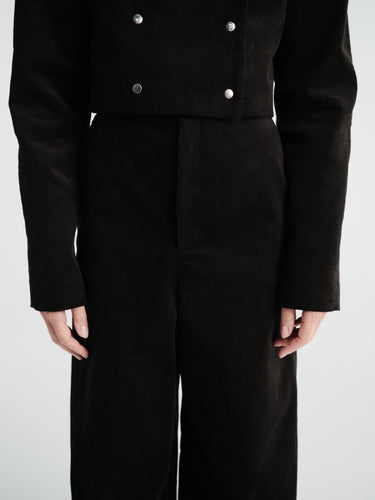 Fidan Novruzova - Shea Trousers in Black Corduroy